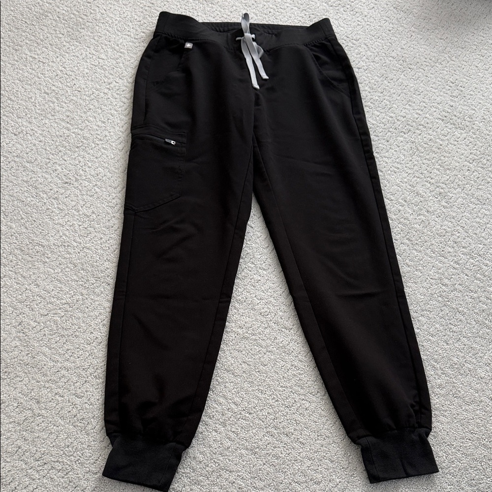 Figs Black Jogger Scrub Pants